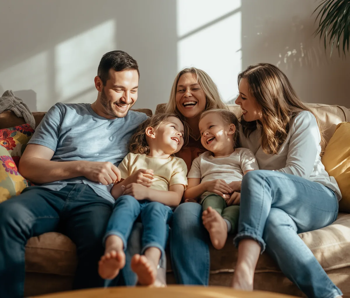 Family feeling secure with insurance tracked in the Syncrofin app
