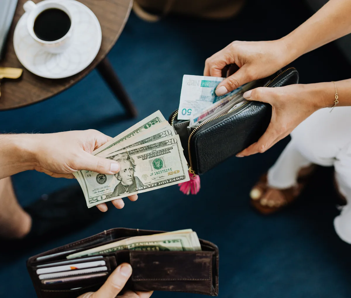 Friend paying back money tracked in the receivables app