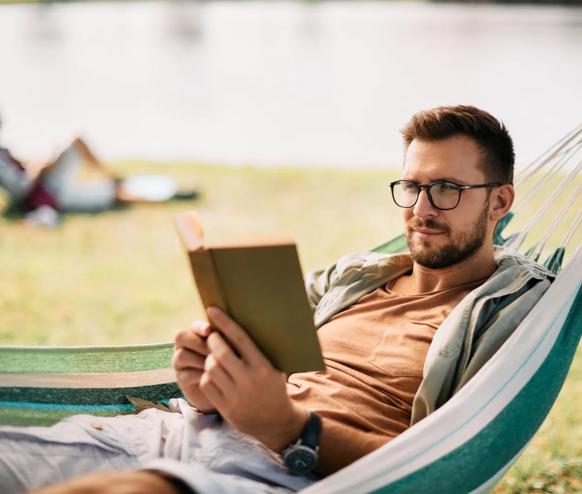 Person relaxed knowing what they are owed is tracked