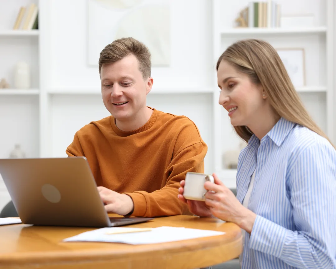 Reviewing loan balances calmly together