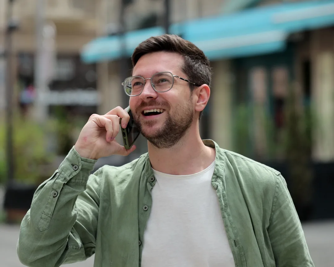 A friendly call to settle money you owe