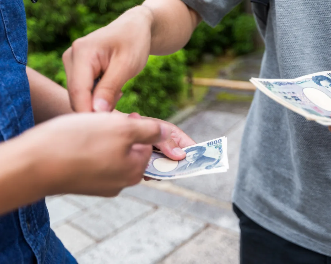 Paying a friend back part of what you owe