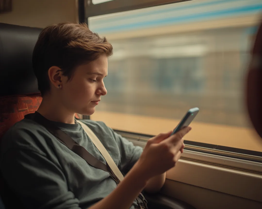 Tracking expenses offline on a train with the Syncrofin app